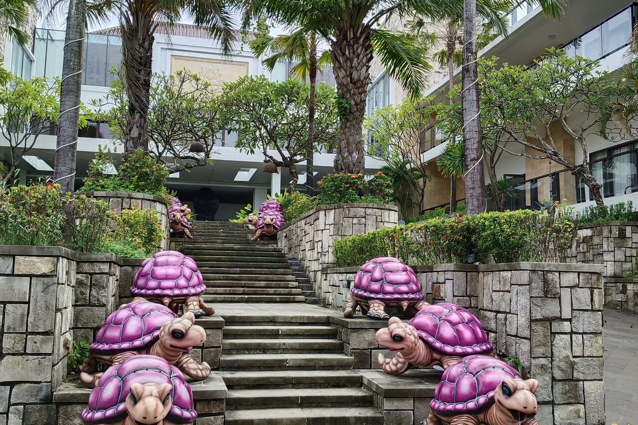 Eingangsbereich eines Nachbarhotels