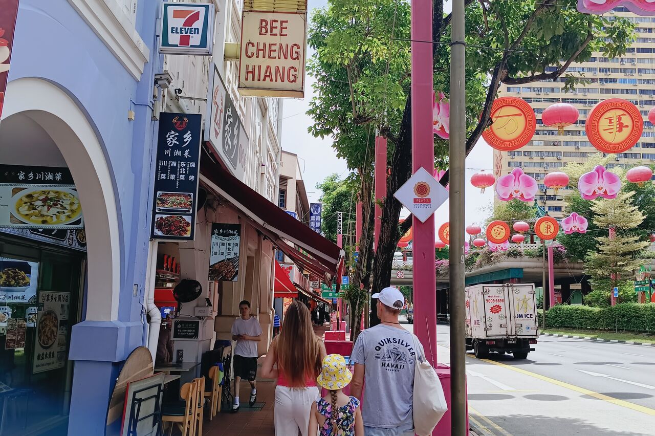 auf einen Schlag ist man mitten im Peking Singapurs