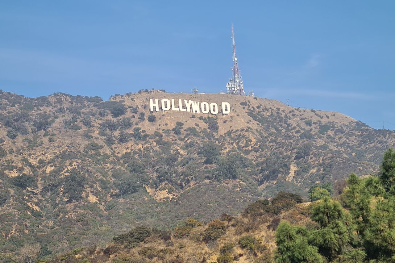 auf in die Hollywood hills zum Wahrzeichen