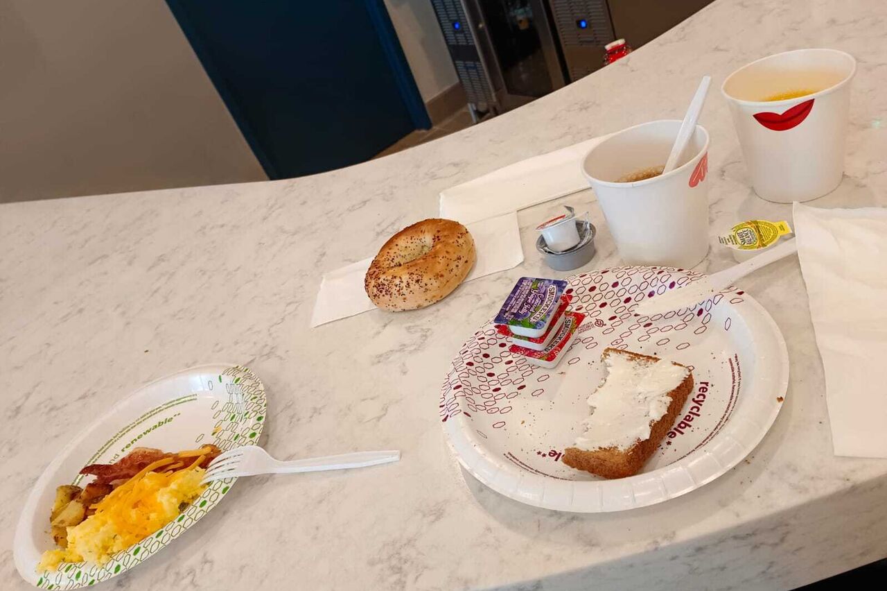 amerikan breakfast, das war alles was das buffet hergab :(