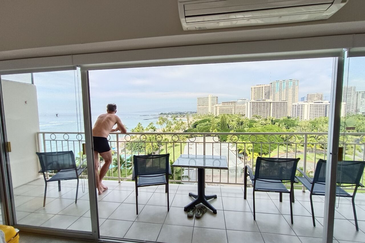 Herrlich: Waikiki Beach direkt vor der Nase