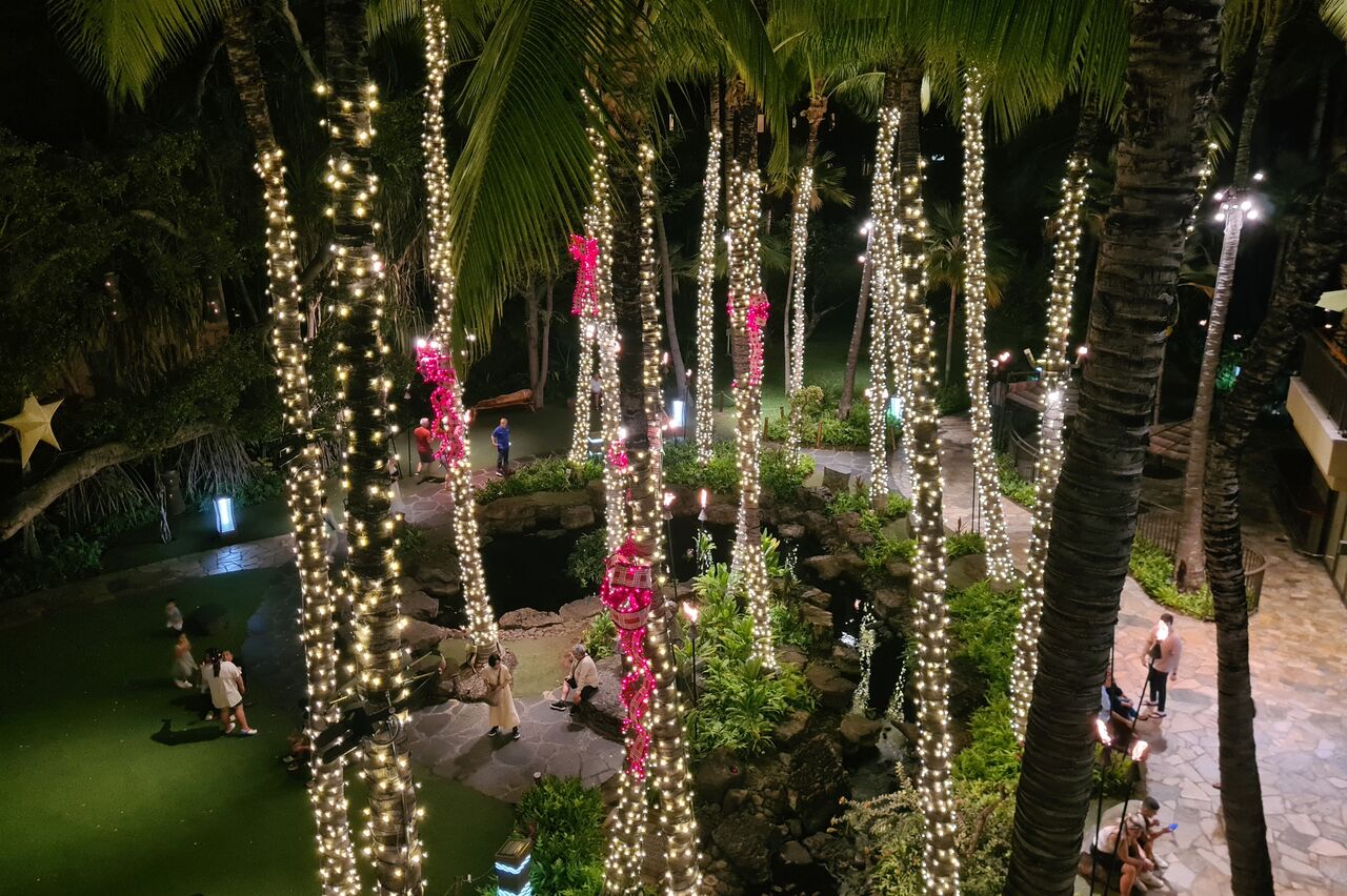 Abendrunde durch den Royal Hawaiian Garden