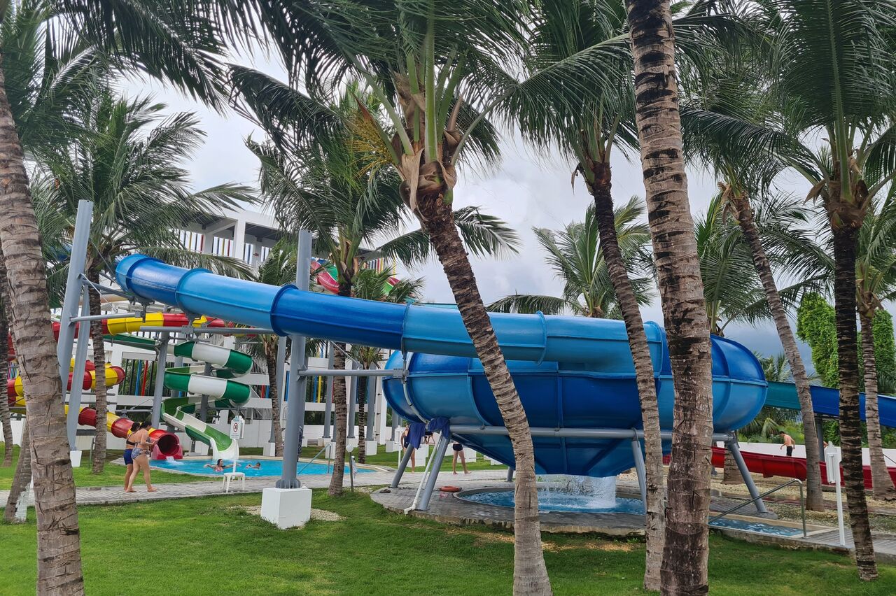 Gleich nebenan ist der Wasserpark..