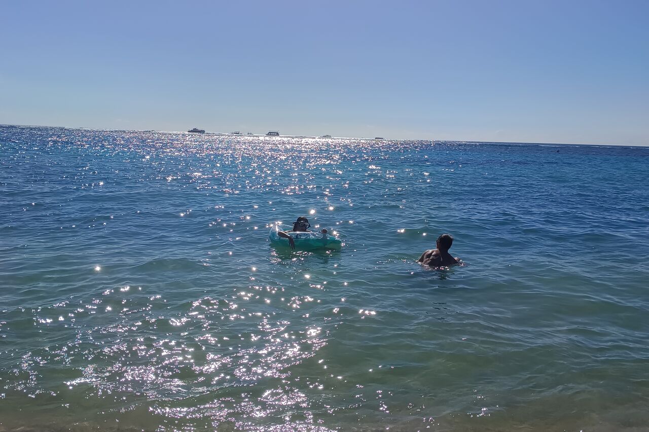 und schon wieder sind wir im Wasser