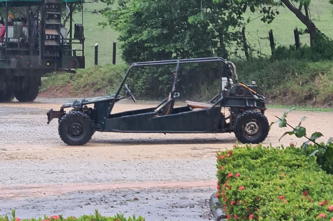 unser Buggy im Regenwald