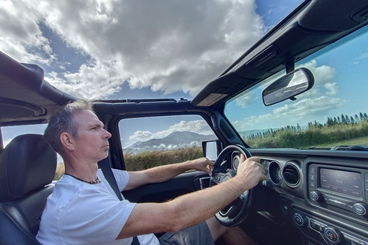 offen fahren wir zur Nordküste