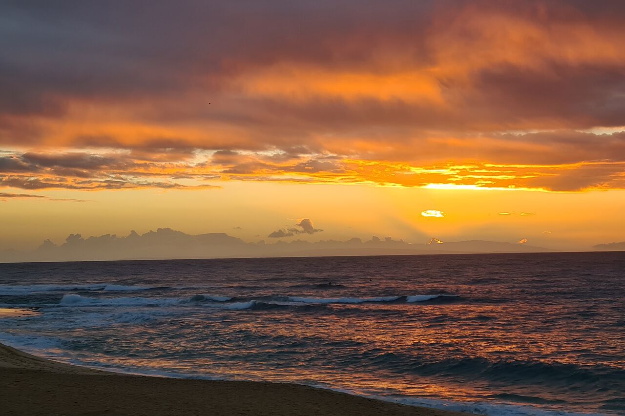 Sonnenaufgang am Sandy Beach 7:11 Uhr