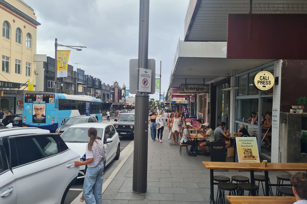 Ankunft in Coogee (Stadtteil von Sydney)
