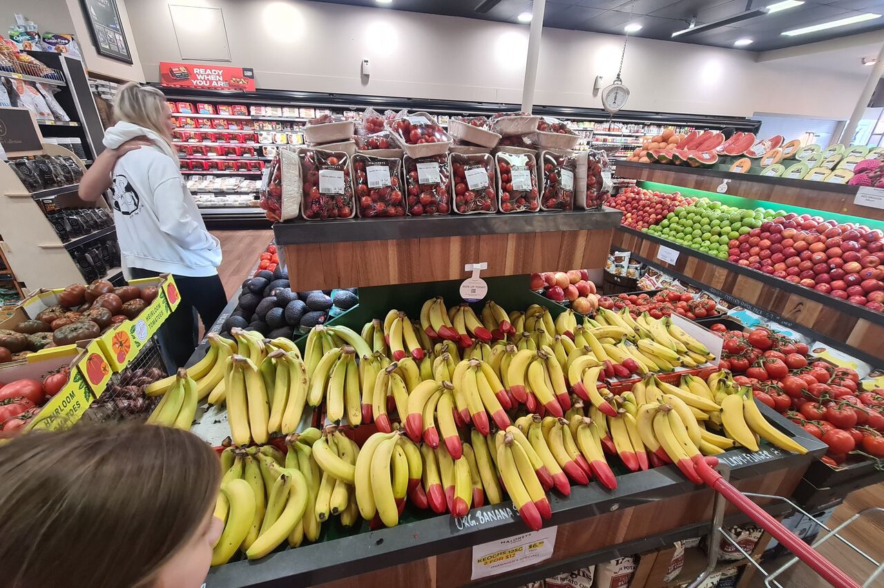 sogar Bananen mit Rotem Zipfel