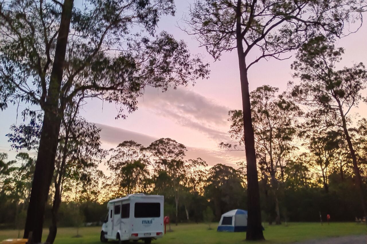 unser erster Campingtag geht zu Ende