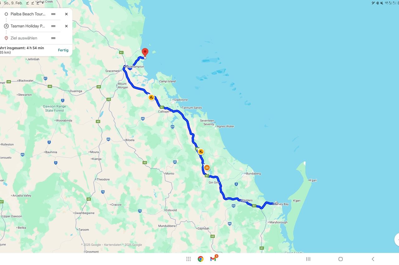 unsere Route heute