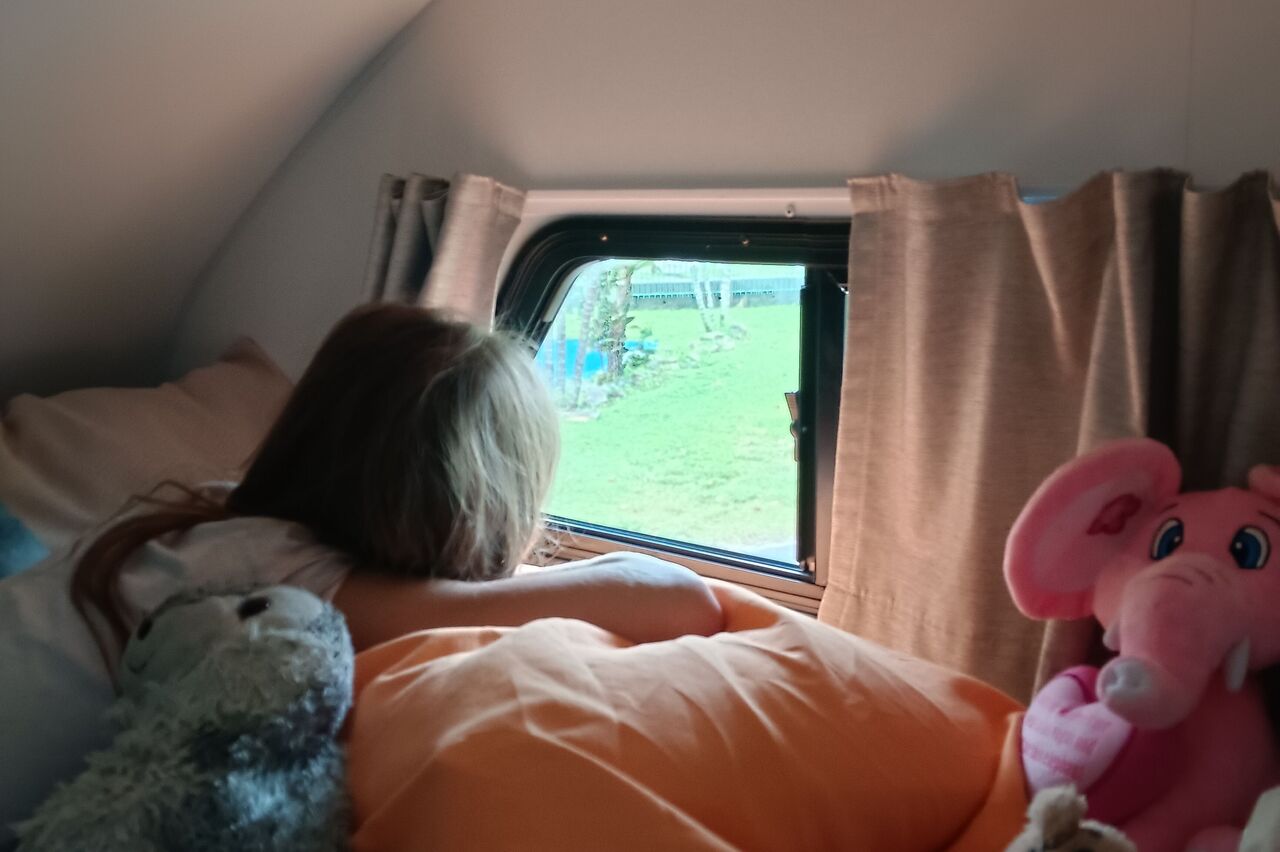 drin im Camper ist es schön gemütlich