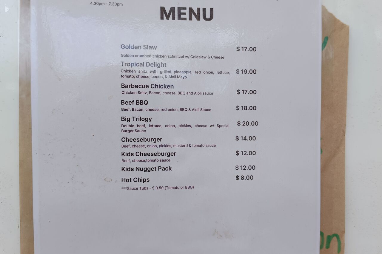 Ankündigung für heute Abend, wir hoffen die Burgerdame kommt durch
